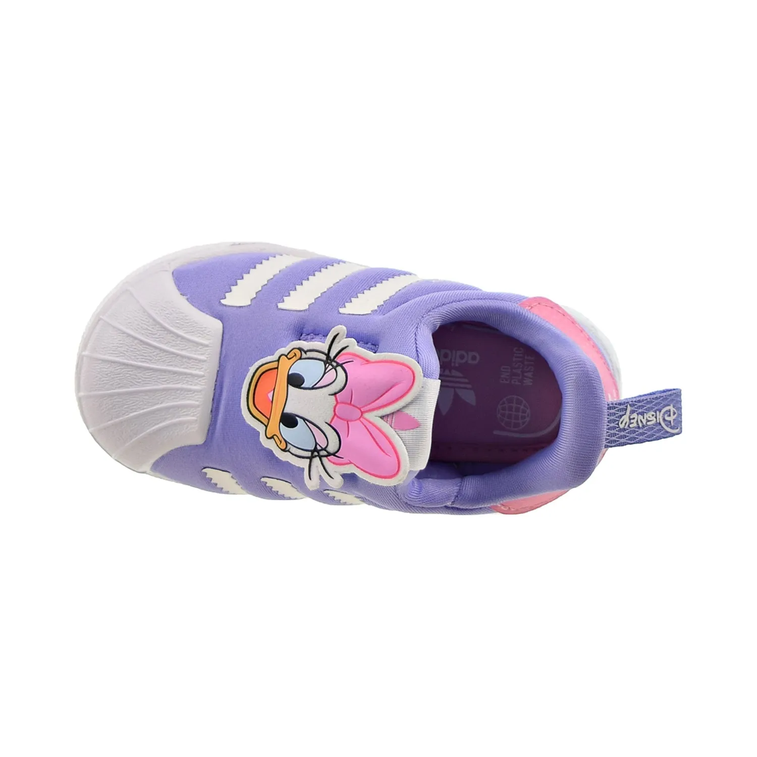 Adidas Disney Superstar 360 "Daisy Duck" Toddler's Shoes Cloud White-Purple