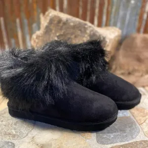 Black Frost Cozy Booties