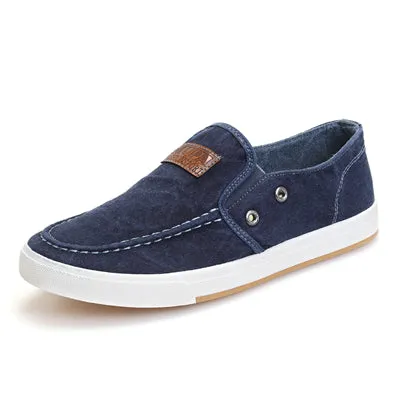 DXKZMCM arrival Men canvas shoes men breathable Fashion patchwork Men Flats shoes