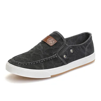 DXKZMCM arrival Men canvas shoes men breathable Fashion patchwork Men Flats shoes