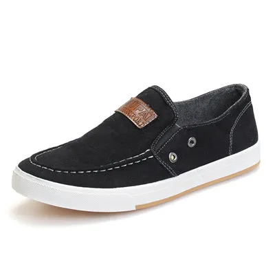DXKZMCM arrival Men canvas shoes men breathable Fashion patchwork Men Flats shoes