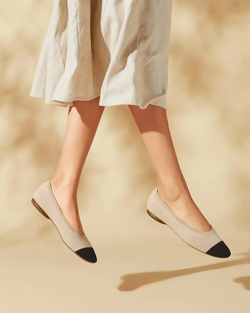 Eco-friendly Pointed Toe Ballet Flats(SoleGreen)