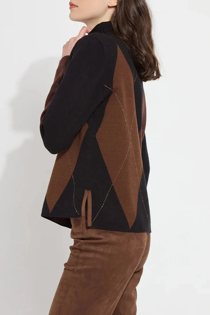 Greta Pullover Sweater-Placed Diamond