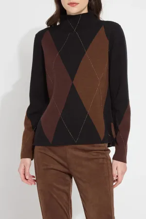 Greta Pullover Sweater-Placed Diamond