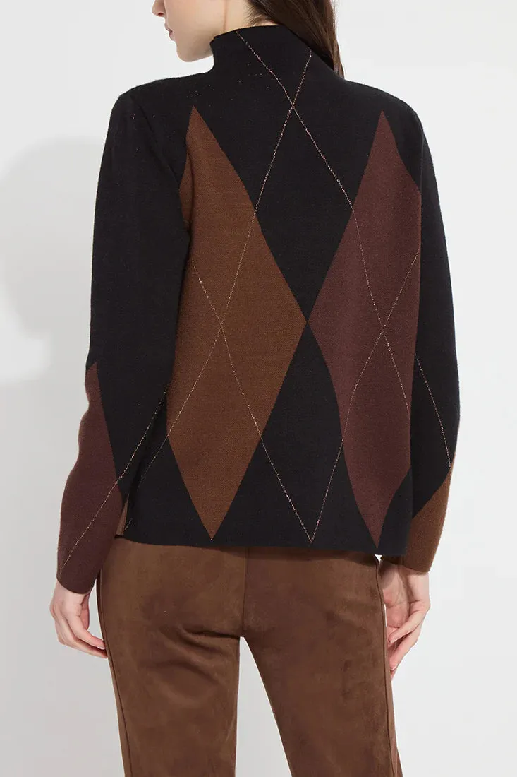 Greta Pullover Sweater-Placed Diamond