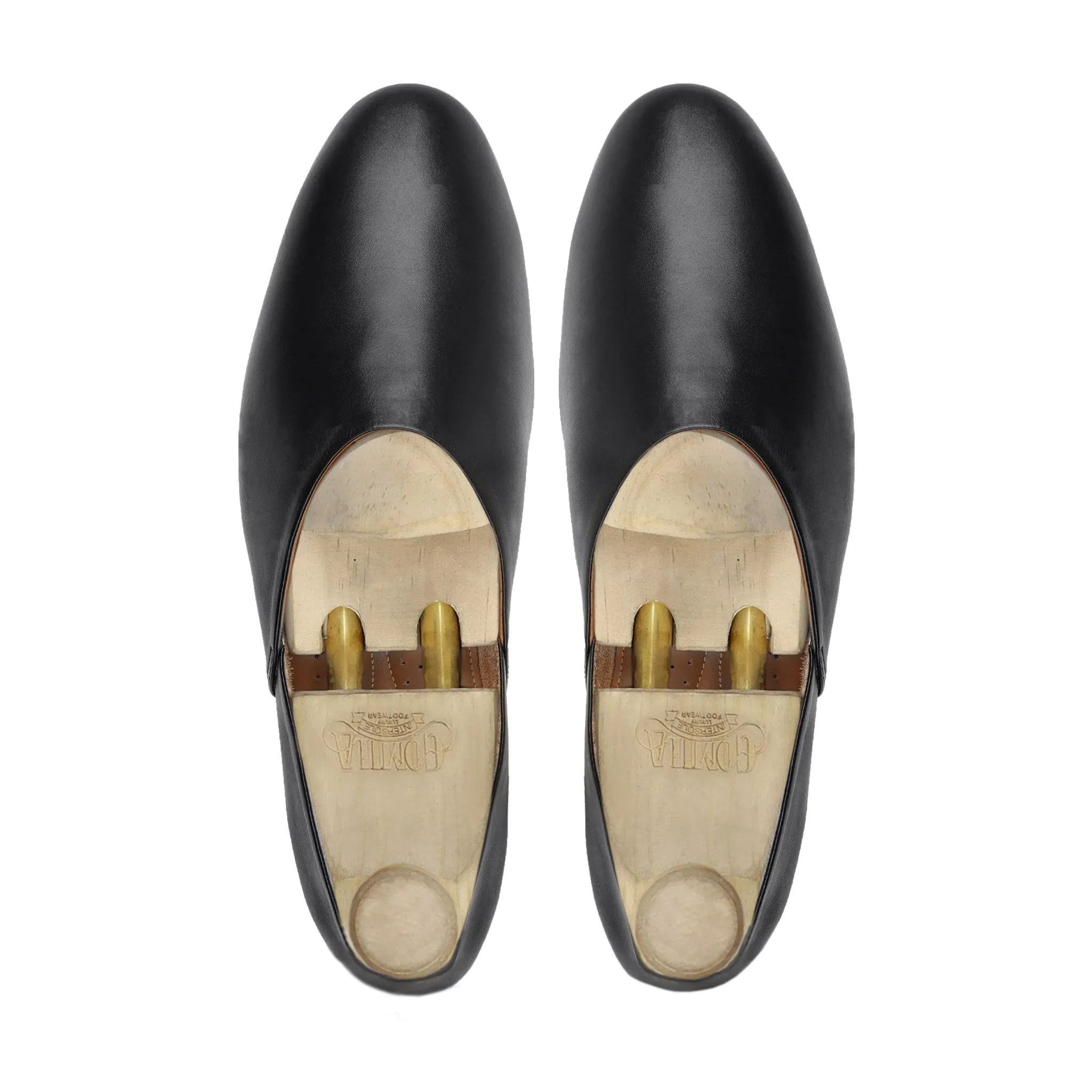 Hiroshaki - Men's Black Calf Leather Loafer