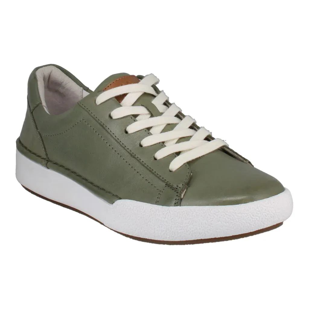 Josef Seibel Women's Claire 01 Casual Leather Trainers Mint Green