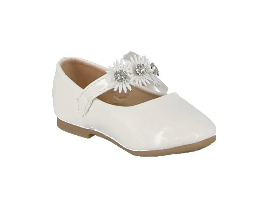 KID'S SHOES WHITE PU/CHAROL FLATS BB3-203IS