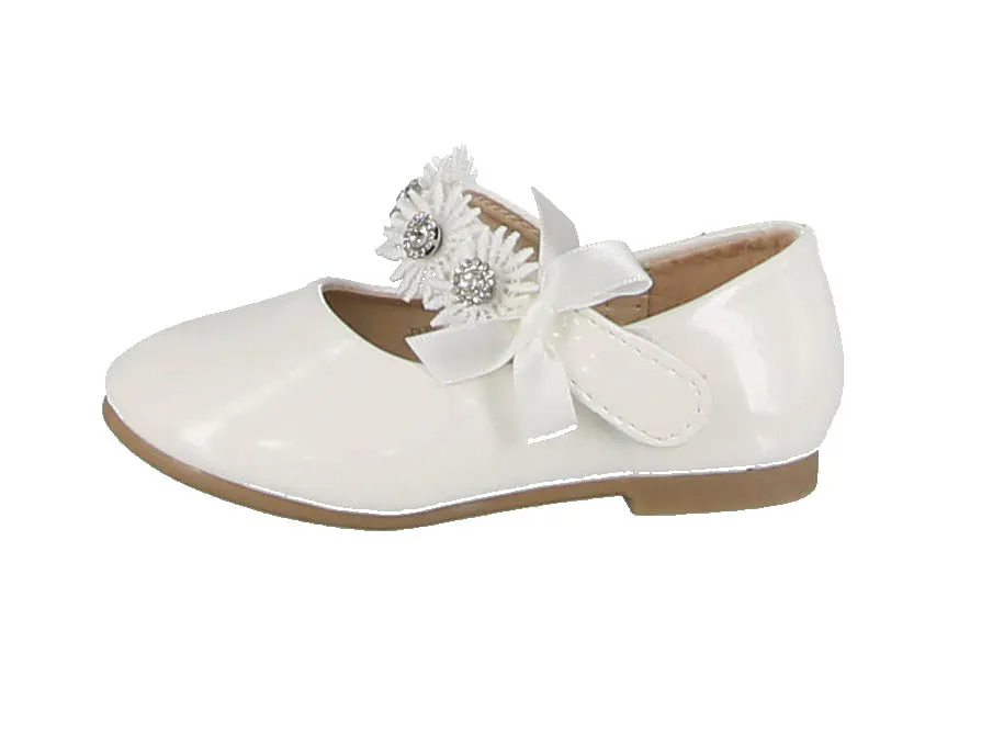 KID'S SHOES WHITE PU/CHAROL FLATS BB3-203IS