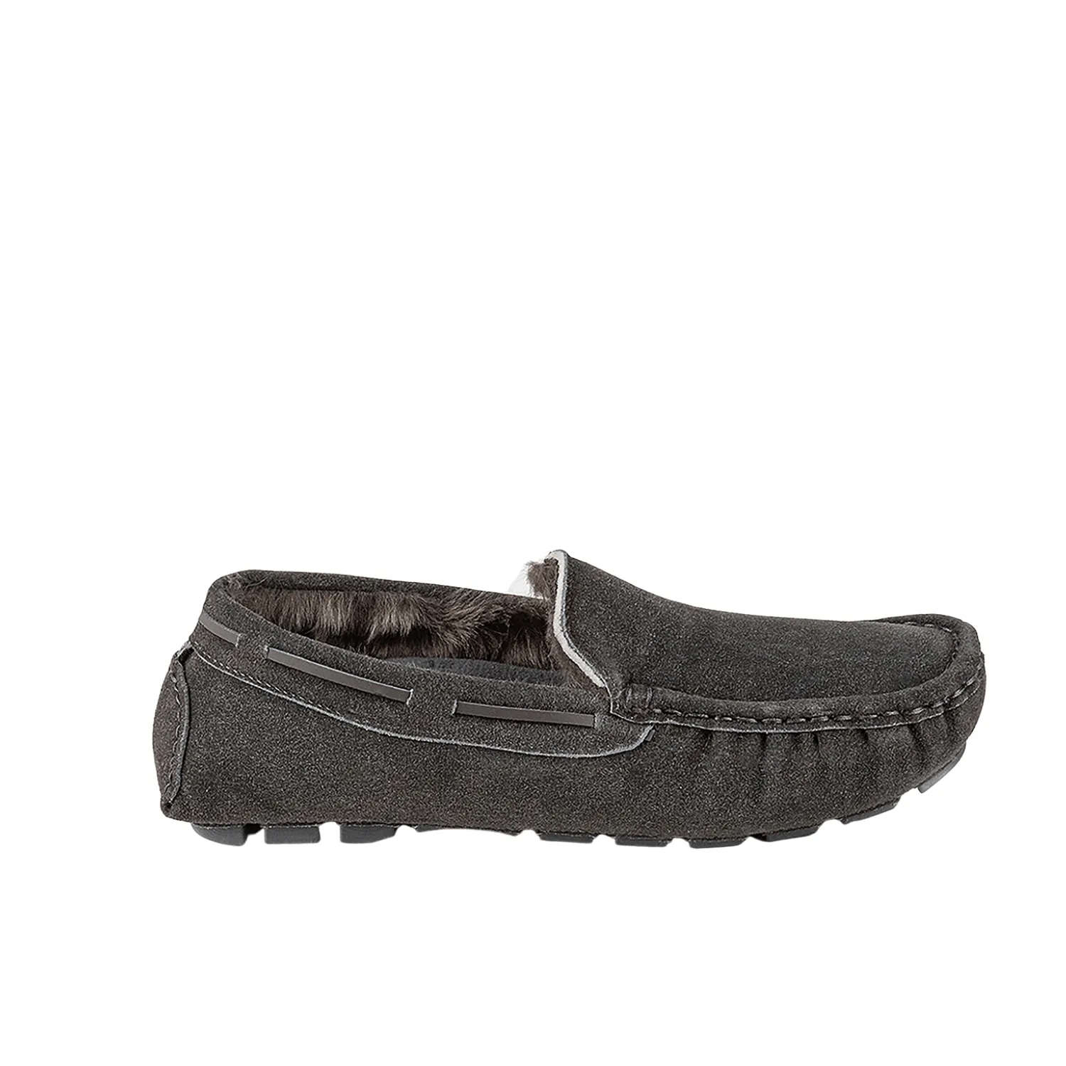 Men's Real Suede Moccasin - Isotoner