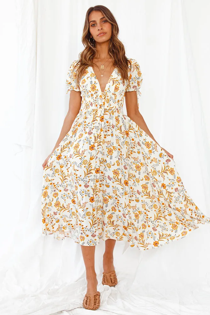 Morning In The French Quarter Midi Dress