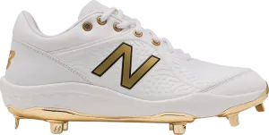 New Balance Fresh Foam 3000v5 Metal 'White Gold' Boots, White