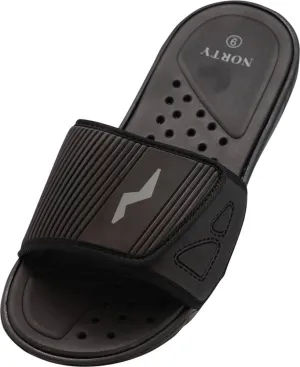 NORTY Mens 8-13 Black/Grey Sandal 21006
