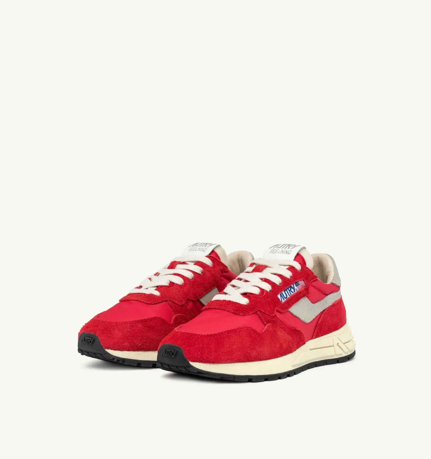 Reelwind Low Sneakers in Nylon and Crack