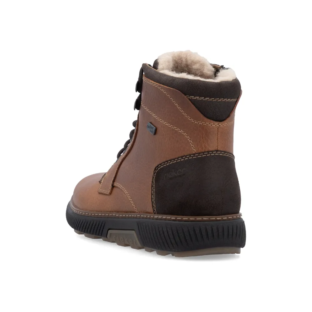 Rieker Stan 33 Cognac Leather Boot (Men's)