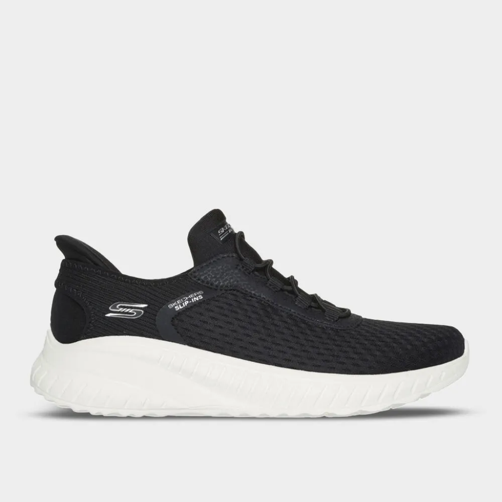 Skechers Womens Bobs Squad Chaos Sneaker Black/white _ 183375 _ Black