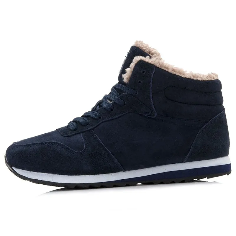 Sneakers Men 2022 Winter Shoes For Men Winter Sneakers Sports Black Blue Fur Zapatillas Hombre Free Shipping Men Casual Shoes