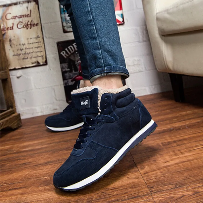 Sneakers Men 2022 Winter Shoes For Men Winter Sneakers Sports Black Blue Fur Zapatillas Hombre Free Shipping Men Casual Shoes