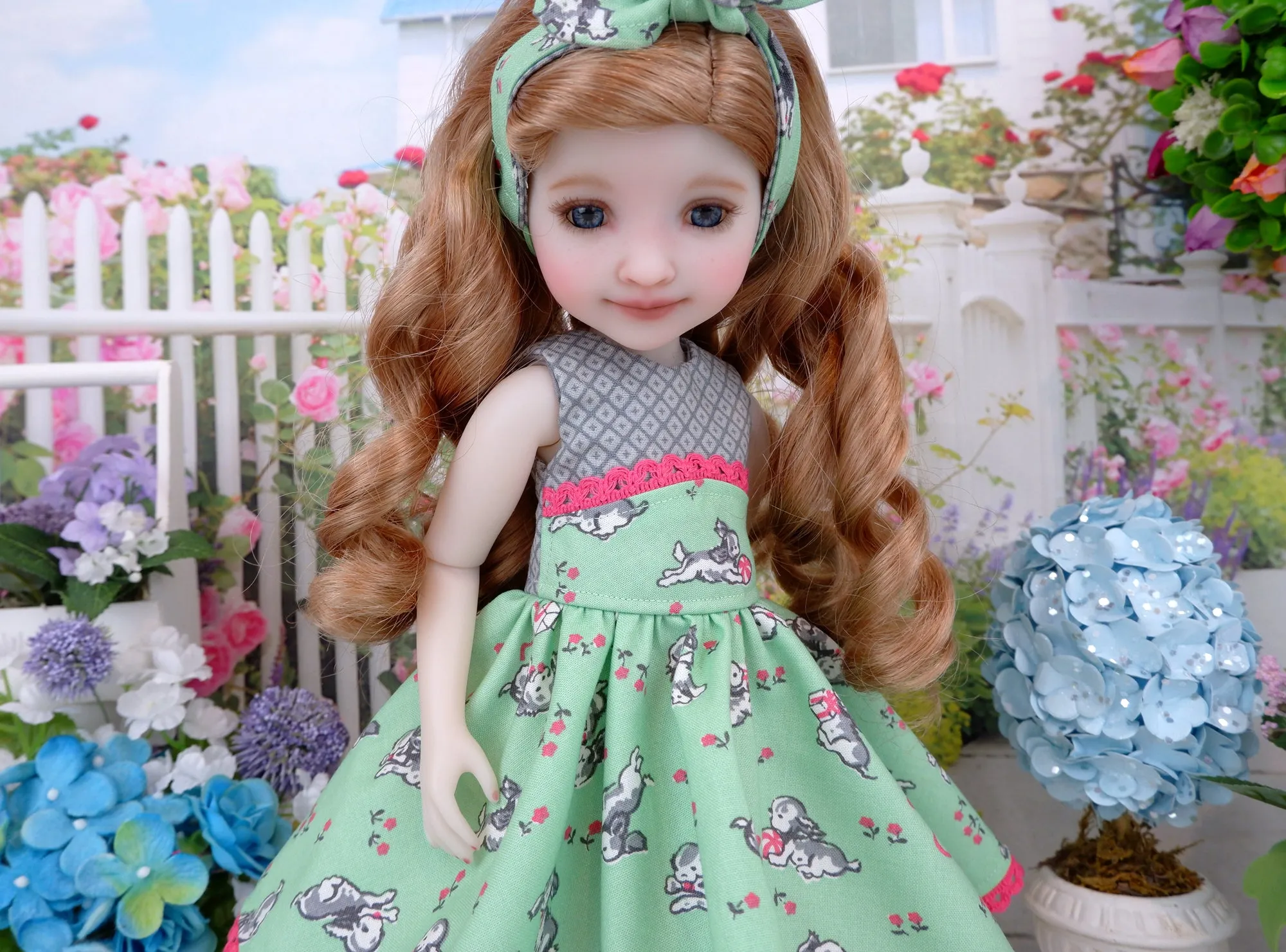 Spaniel Puppy - dress and loafers for Ruby Red Fashion Friends doll