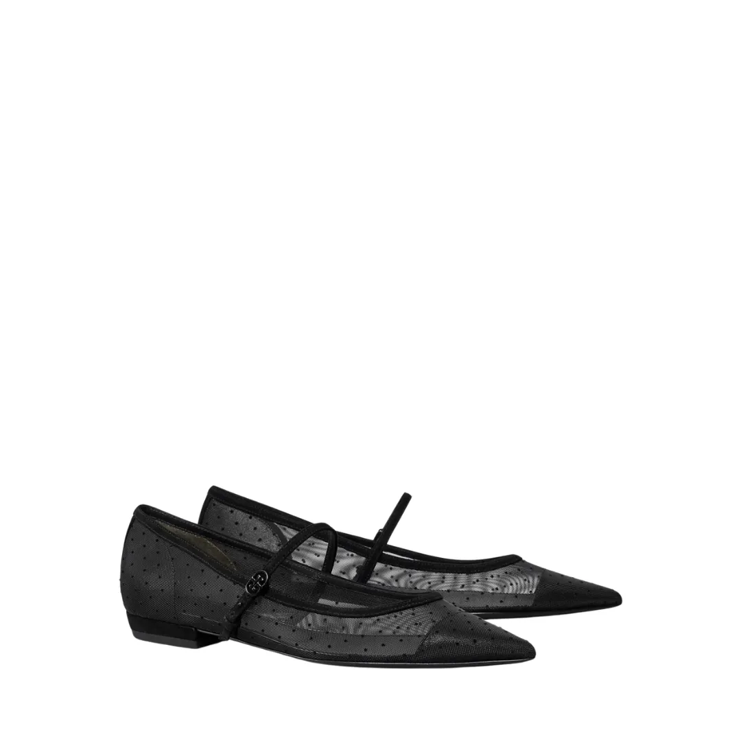 Tory Burch Double T Buckle Mary Jane Nero