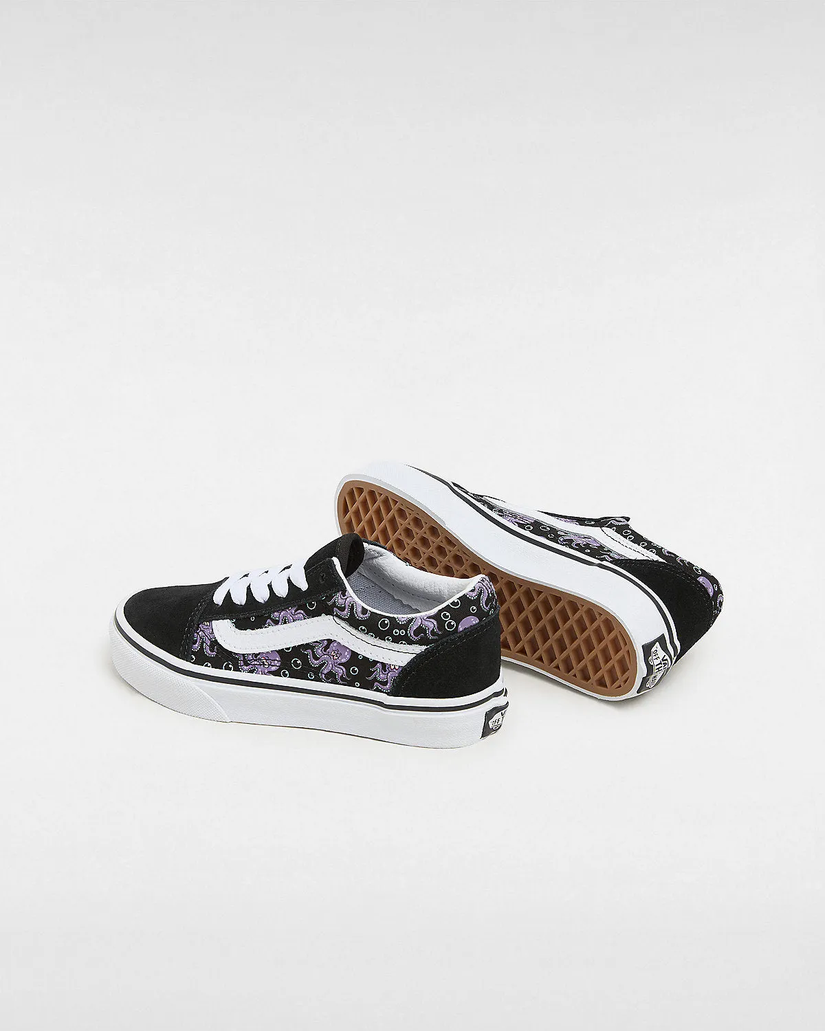 VANS Kids Old Skool Glow Octopus Trainers - Black / Purple