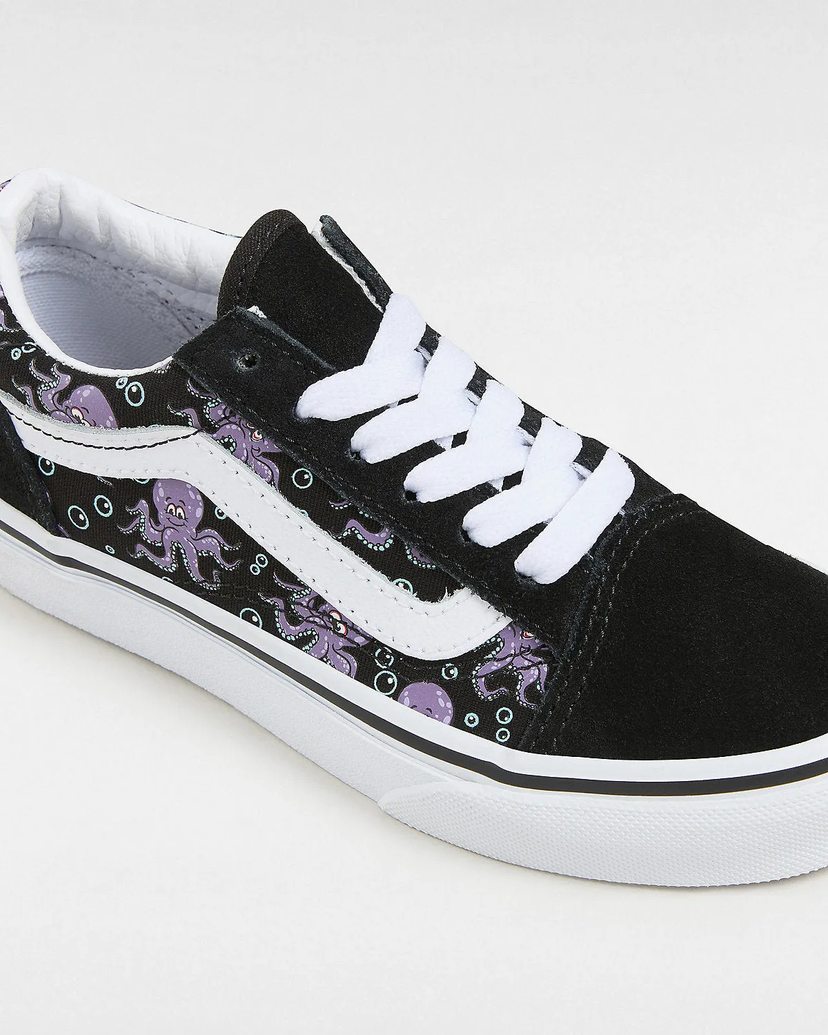 VANS Kids Old Skool Glow Octopus Trainers - Black / Purple