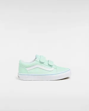 VANS Kids Old Skool V Trainers - Glitter Blue