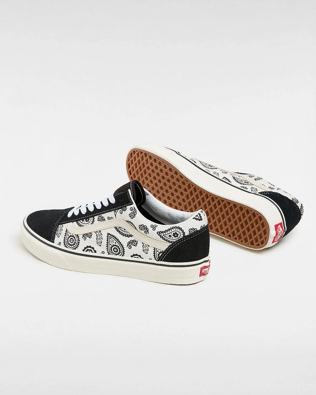 VANS Unisex Old Skool Primavera Paisley Trainers - Marshmallow