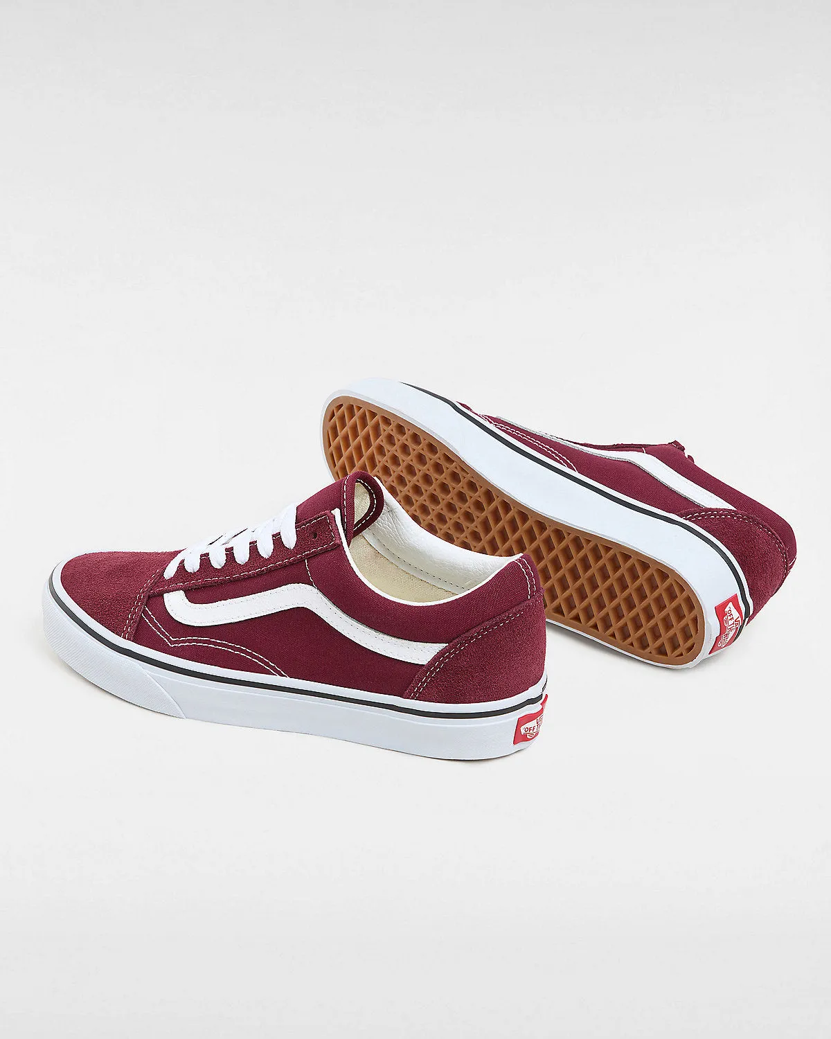 VANS Unisex Old Skool Trainers - Port / True White