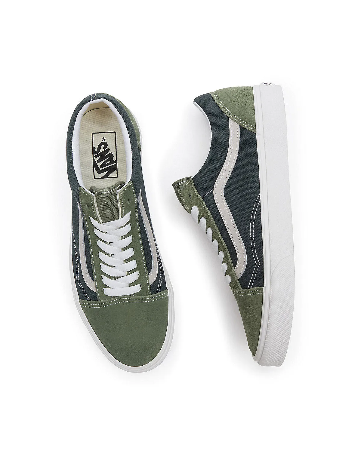 VANS Unisex Old Skool Tri-Tone Trainers - Green