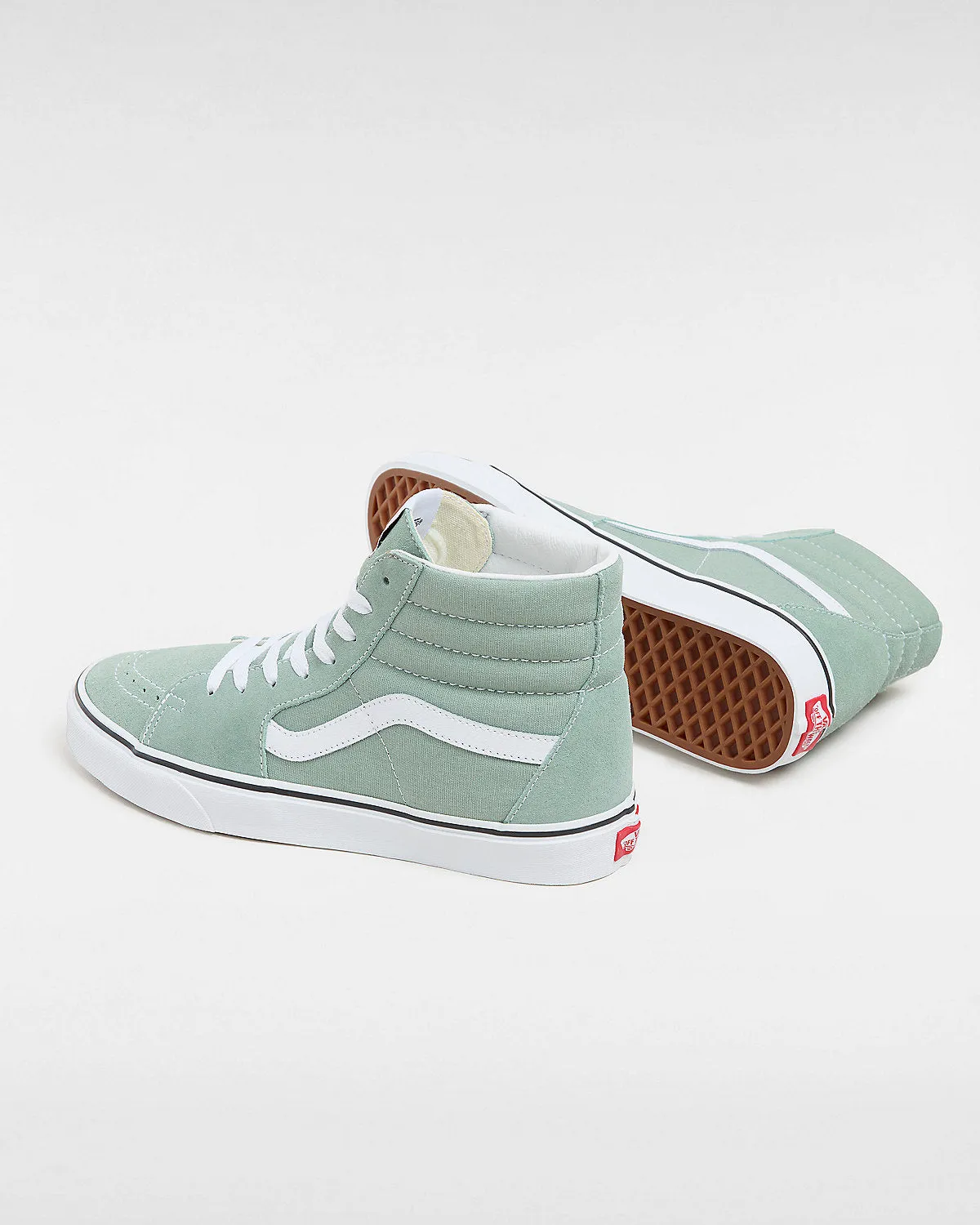 VANS Unisex Sk8-Hi Color Theory Trainers - Iceberg Green