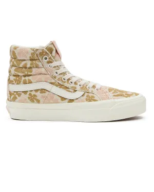 VANS Unisex Sk8-Hi Reissue 38 Trainers - Groovy Floral Peach