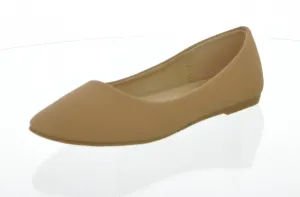 WOMAN'S SHOES TAN FLATS PHASE-7