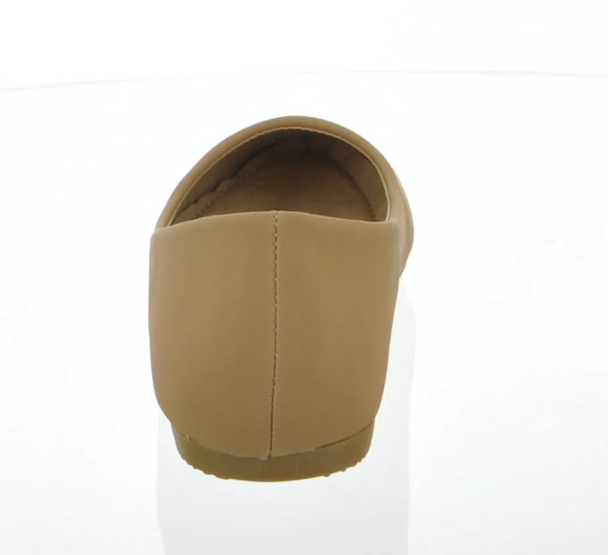 WOMAN'S SHOES TAN FLATS PHASE-7