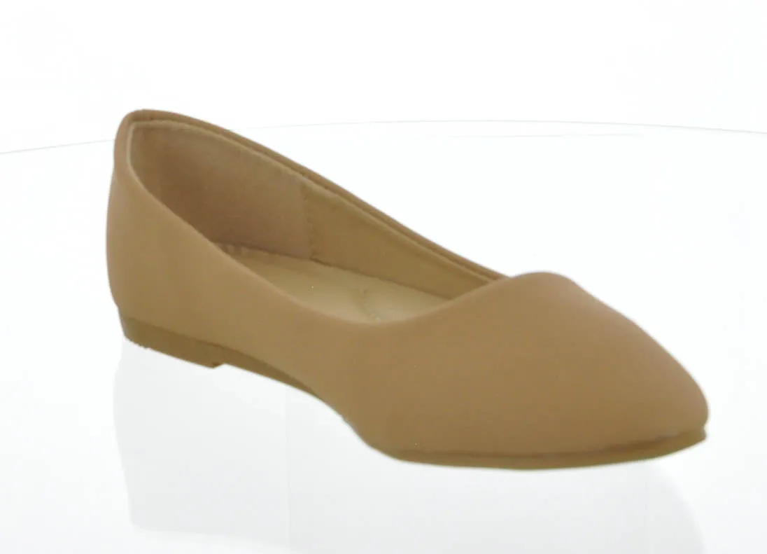 WOMAN'S SHOES TAN FLATS PHASE-7