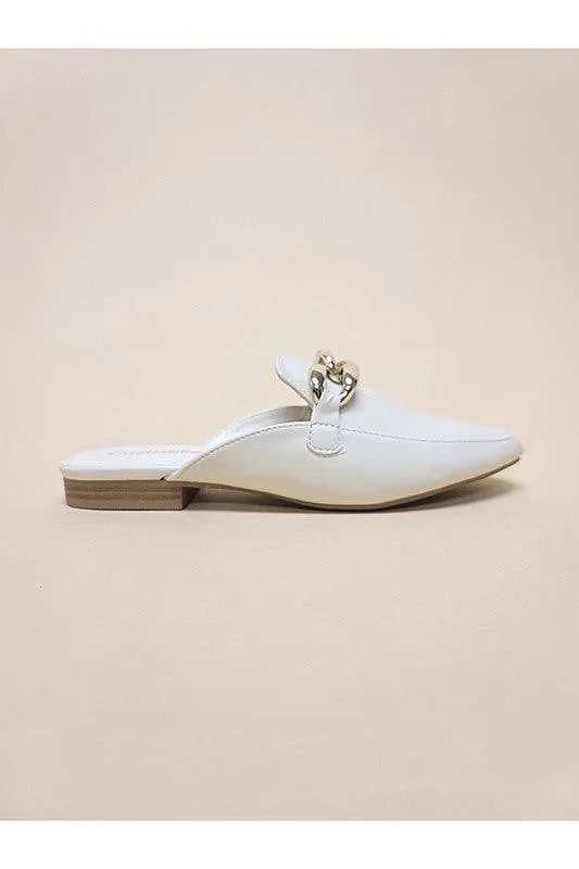 Womens Bone Pu Leather Shoes