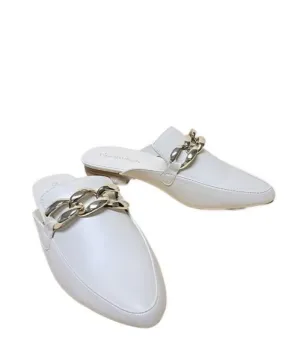 Womens Bone Pu Leather Shoes