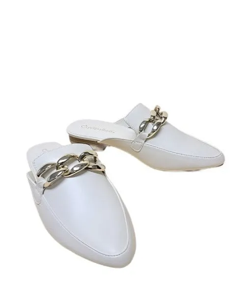 Womens Bone Pu Leather Shoes