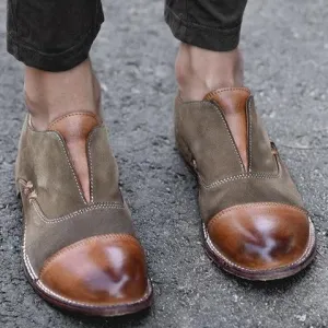 Women's Oxford Shoes Stitching Vintage Loafers