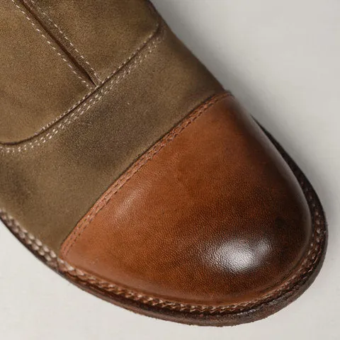 Women's Oxford Shoes Stitching Vintage Loafers