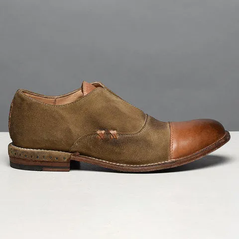 Women's Oxford Shoes Stitching Vintage Loafers
