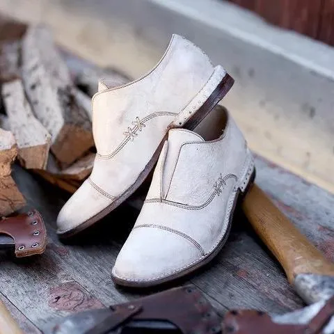 Women's Oxford Shoes Stitching Vintage Loafers